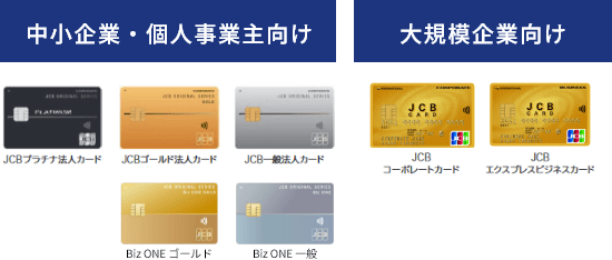中小企業・個人事業主向け、大規模企業向け
